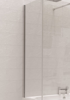 Kudos Ultimate Bathscreen Wall Post Kit - Brushed Nickel