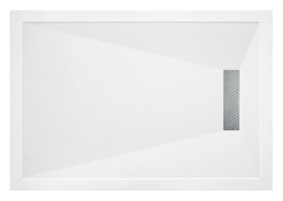Traymate Linear 1200 x 900mm Tray & Waste - White