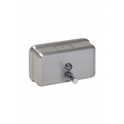 Base Horizontal 1.2L Soap Dispenser - 304 Grade Brushed Stainless Steel