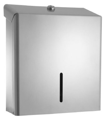 Base Standard C Fold Paper Towel Dispenser - Silver/Chrome