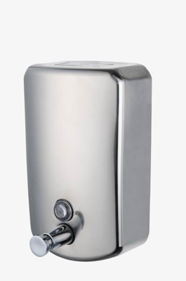 Base Vertical 1.2L Soap Dispenser - 304 Grade Brushed Stainless Steel