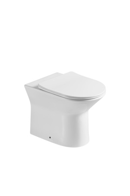 Artesan Annabel Round Rimless Back To Wall Pan - White (excl. concealed cistern)