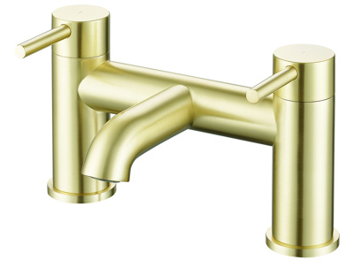 Bewl Bath Filler - Brushed Brass 