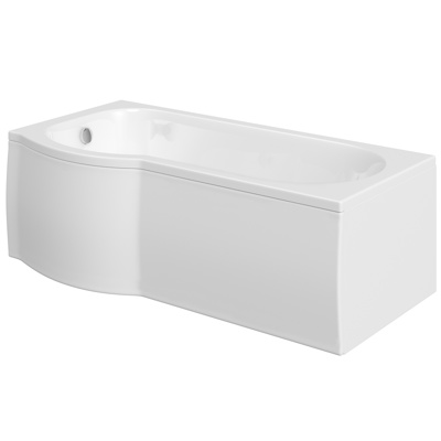 Artesan 1700 x 850 x 750mm P Shape Bath Only - Left Hand Trojancast