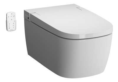 VitrA V-Care Shower Toilet - Comfort Wall Hung with Soft Close Seat