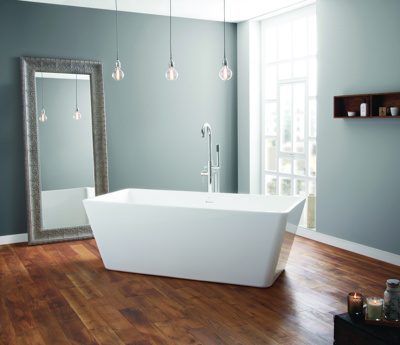 April Boston 1700 x 750mm Double Skinned Bath (inc. pre-fitted waste & chrome cover)