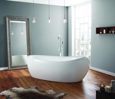 April Horbury 1750 x 830mm Double Skinned Bath (inc. pre-fitted waste & chrome cover)