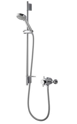 Aqualisa Aspire DL Exposed Mixer Shower - Adjustable Head