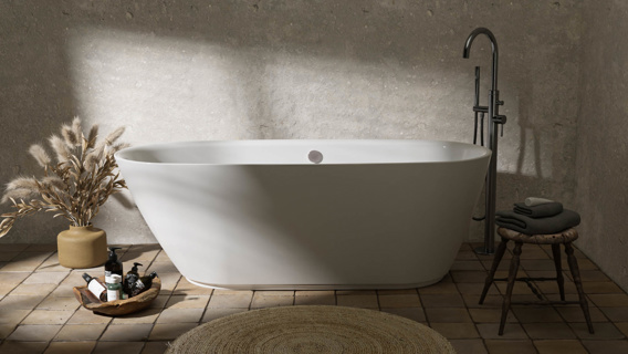 Artesan Hartley 1500 x 700mm Double Skinned Bath (inc. pre-fitted waste & cover)