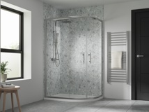 Artesan Hapi6 v2 1200 x 900mm Double Door Quadrant - Polished Silver 