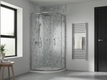 Artesan Hapi6 v2 900mm Double Door Quadrant - Polished Silver 