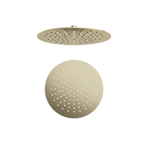 Elisa 250mm Round Fixed Head - Brushed Brass