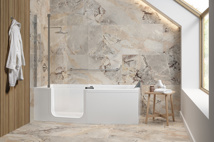 Elegance 1800 x 850mm Walk in Bath - White (Left Hand)