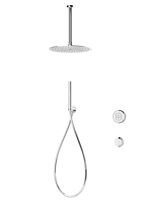 Elisa Incite Divert Concealed Smart Hand Shower, Fixed Ceiling Head & Remote for HP/Combi - Chrome 