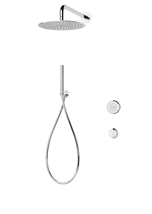 Elisa Incite Divert Concealed Smart Hand Shower with Fixed Wall Head & Remote for HP/Combi - Chrome
