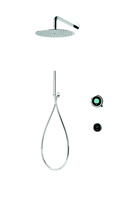 Elisa Intuition Divert Concealed Smart Hand Shower, Fixed Wall Head & Remote - Gravity - Chrome