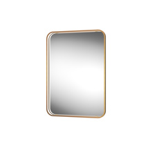 Sensio Aspect Rectangular 700 x 500mm Mirror - Brushed Brass 