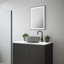 Sycamore Langley 500 x 700mm Black Frame Tunable LED Mirror