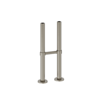 Burlington Stand Pipes - Brushed Nickel (incl. horizontal support bar)